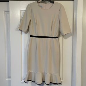 Donna Morgan career dress in ivory